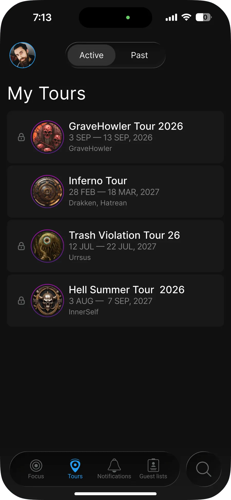 My Tours.