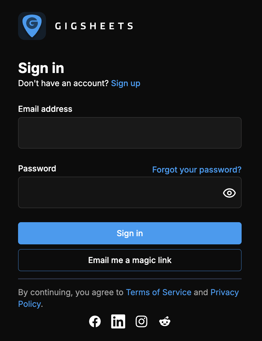 Magic Link sign-in